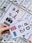 alfabet litery plansze pokazowe alphabet letters kids