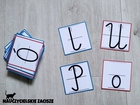 karty litery alfabet szkoła nauka pisania