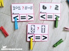 klamerkowy zestaw zadania dla dzieci porównywanie matematyka