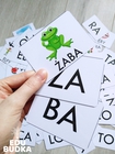sylaby układanka sylabowa wyrazy 2sylabowe pomoce dydaktyczne do nauki czytania dla dzieci