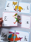 Puzzle litery i obrazki nauka czytania literek dla dzieci przedszkole