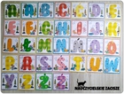 Litery i cyfry dekoracyjne na gazetkę dekoracja ozdoba do przedszkola