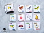 ONOMATOPEJE Dźwięki Odgłosy zwierząt dla 54 karty dla dzieci (7)