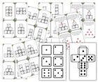 WIEŻE Z KOSTEK do gry 32 wzory + szablony kostek DO DRUKU (2)