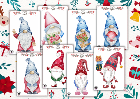 8 uroczych, świątecznych skrzatów do druku BEZPŁATNE Link w opisie (1)