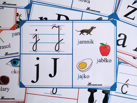 alfabet dla dzieci plansze pokazowe litery do przedszkola szkoły dla dziecka